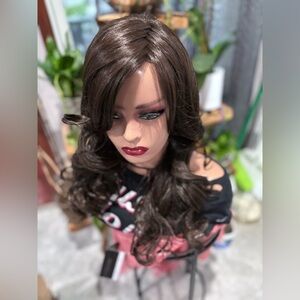 Belle tress “Ace of hearts” wig in color ginger monofilament lace front lft part